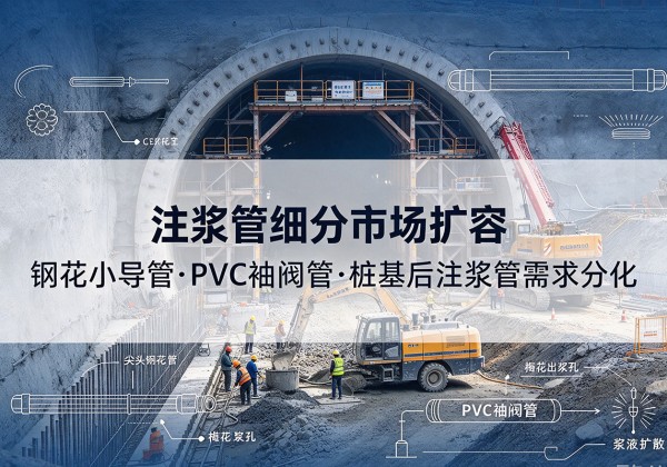 清丰注浆管细分市场扩容，隧道钢花小导管、PVC 袖阀管、桩基后注浆管需求分化