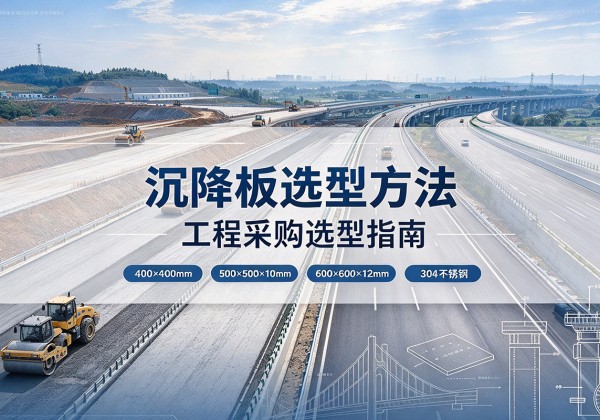 清丰沉降板选择方法